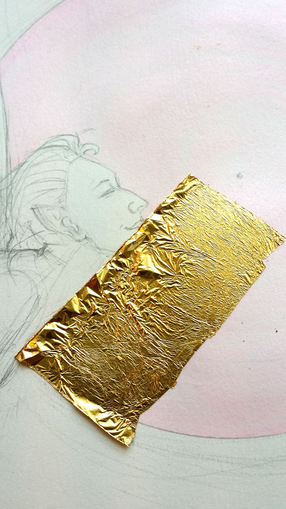 How to apply gold leaf to paper – part 1 – Art by Nancy Farmer