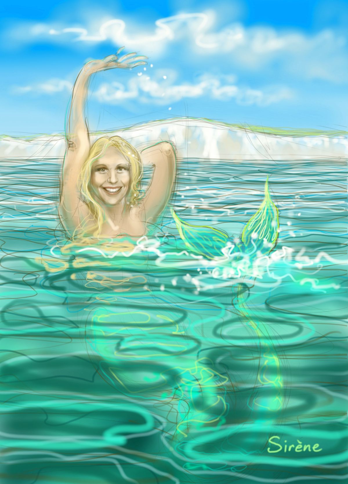 Chloe McCardel, mermaid